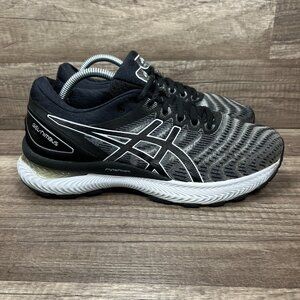 Asics Gel-Nimbus 22 Black Gray Womens US Size 7.5 EUR 39 1012A587 Running Shoes